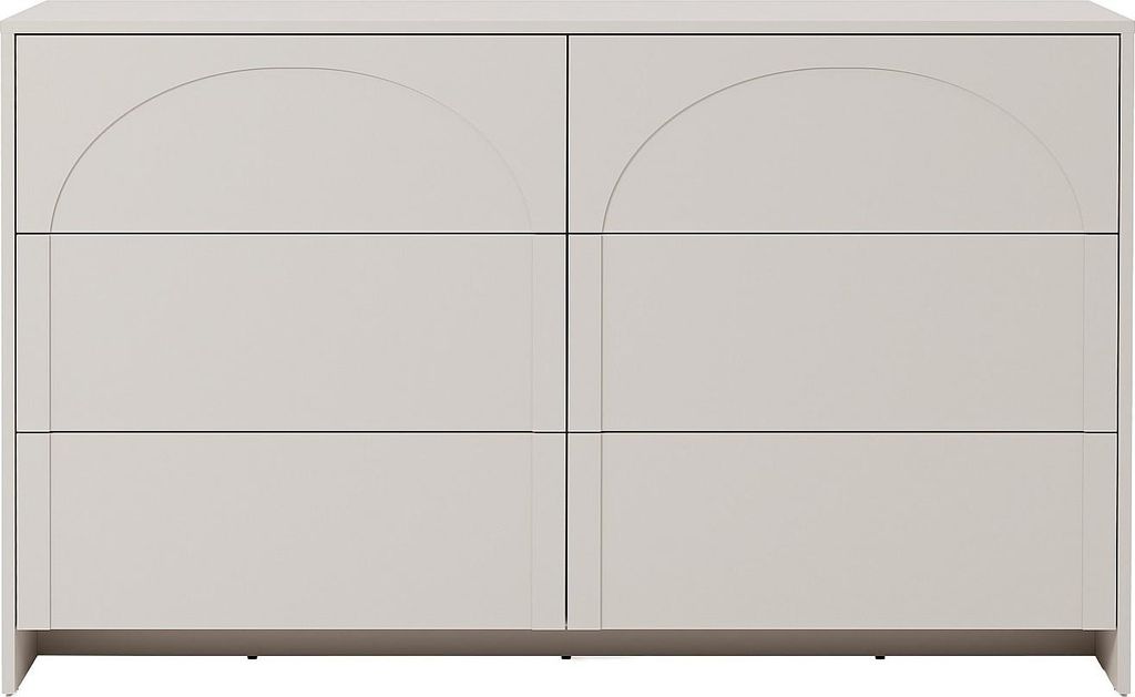 Kommode mit 6 Schubladen - MDF - Beige - NALYRA Produktbild 