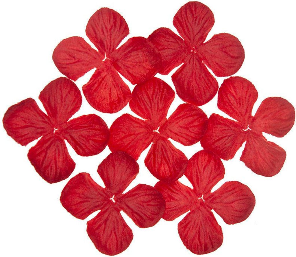 HORTENSIONEN Papierblumen, Maulbeere Rot 50mm - 100 Stück
