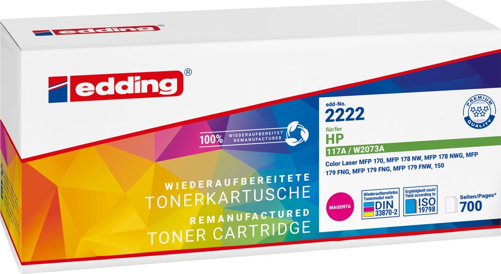 edding Toner 18-2222 wie HP W2073A magenta