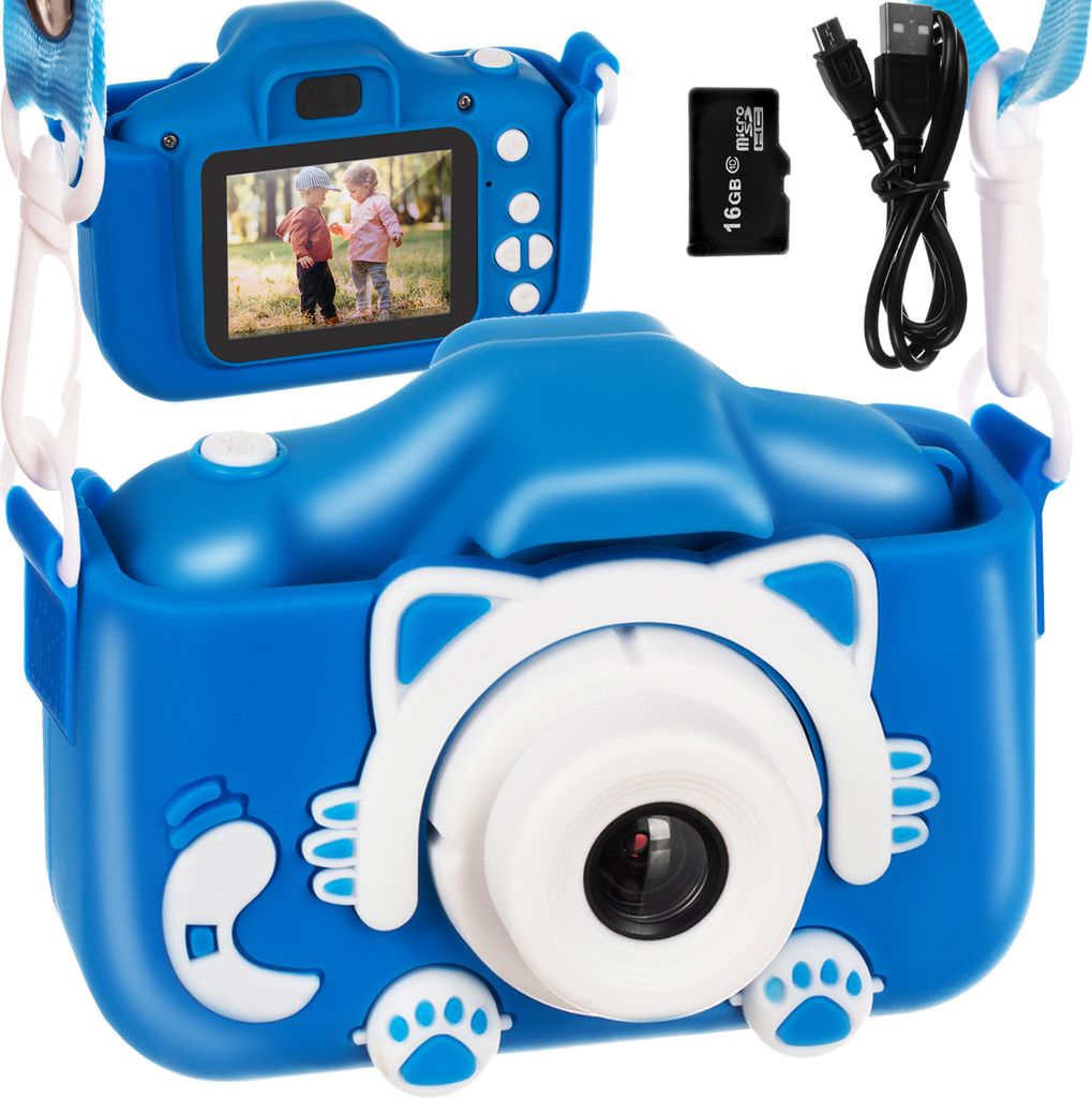 Kruzzel 16952 Detský digitálny fotoaparát 16 GB modrý Obrázok produktu