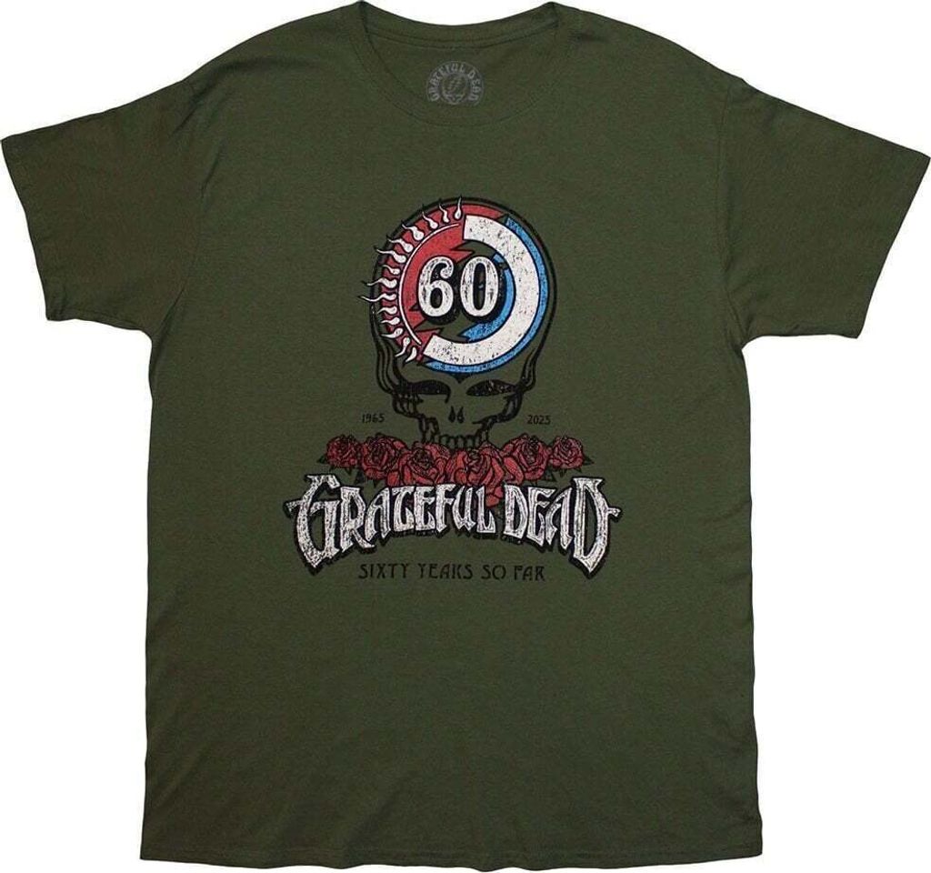 The Grateful Dead 60th Roses Green M T-Shirt