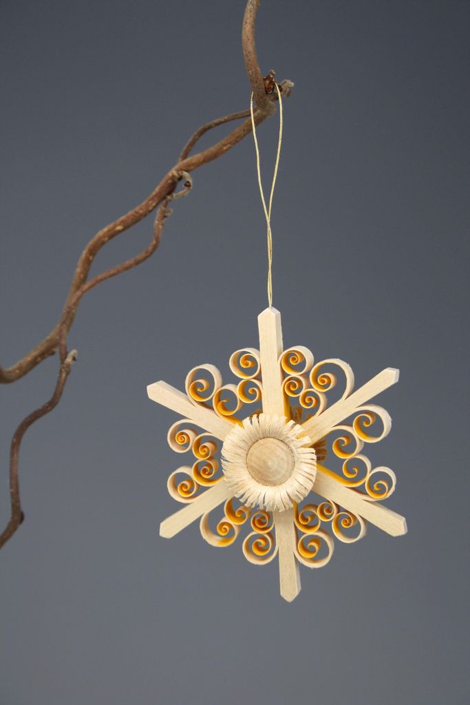 Strauchbehang Spanstern mit Blüte Gelb(Beidseitig) BxHxT=8x8x2cm NEU