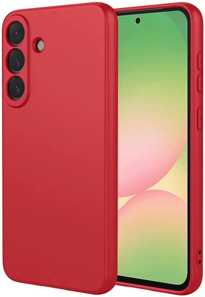 Hülle für Samsung Galaxy A57 - Phonesta Soft Silk Silikon Back Cover - Rot