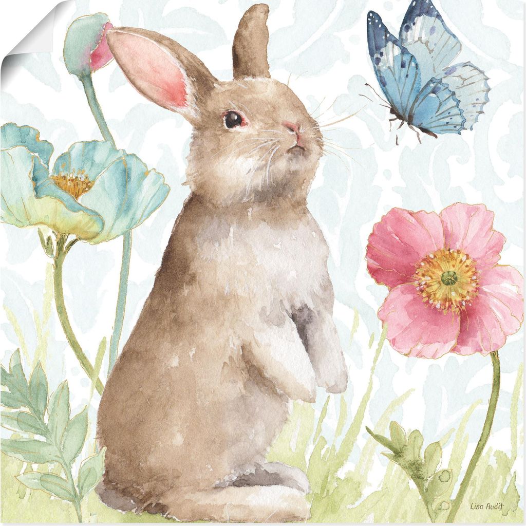 ARTland Poster Spring Softies Bunnies II Größe: 30x30 cm