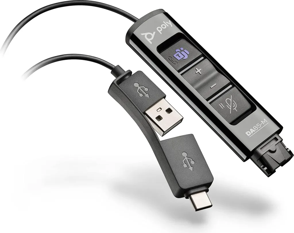 Carte Son USB Poly DA85-M avec Connecteur Quick Disconnect pour Microsoft - 3