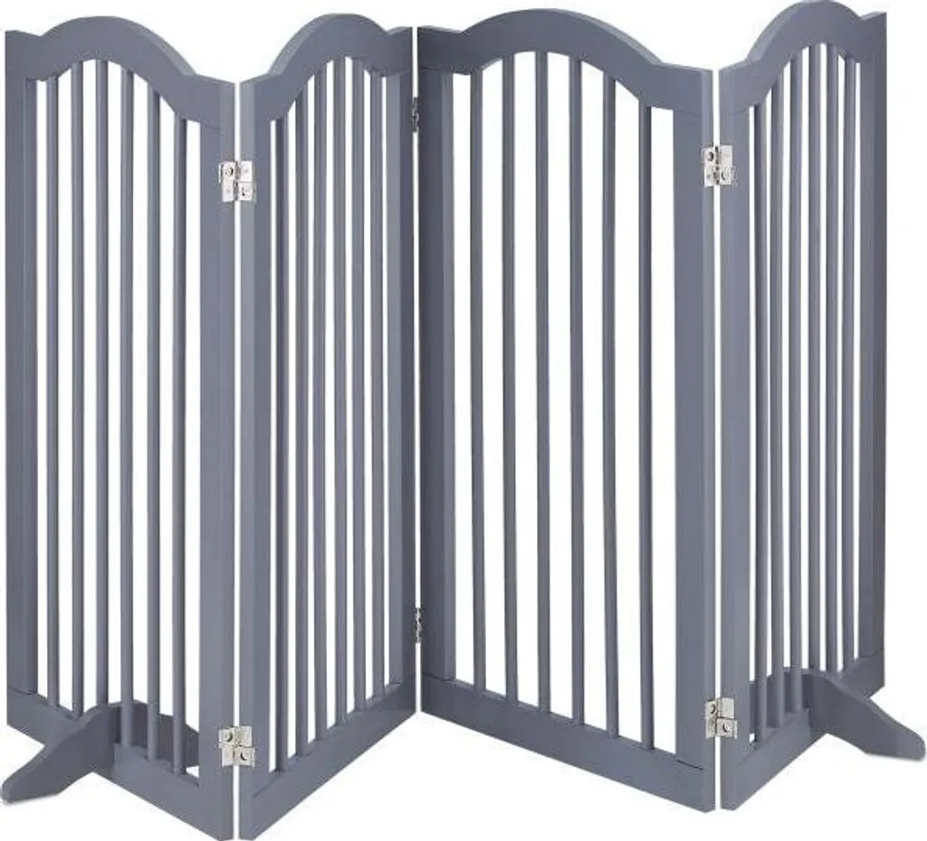 Cancello di sicurezza grigio 92 cm - Barriera Alta per Bambini e Cani