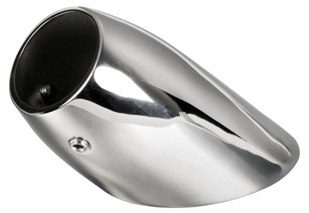 Solution fixation 45° inox 316 pour tube 30 mm support de béquille