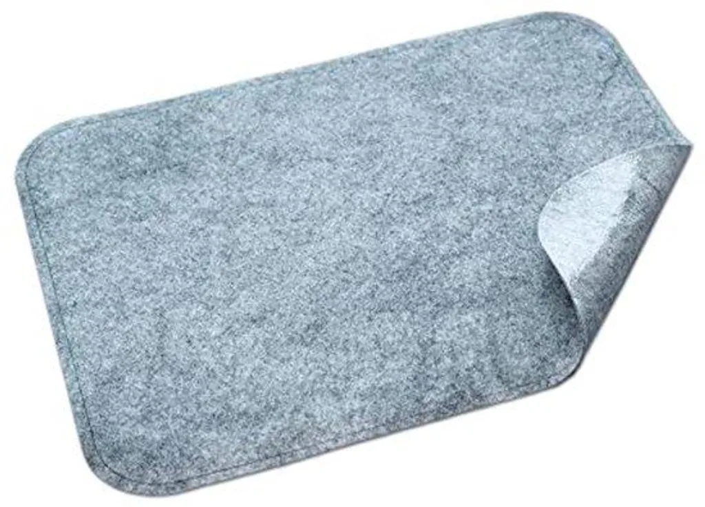 Tapis d'entrée antidérapant lavable épaisseur 2 mm couleur gris
