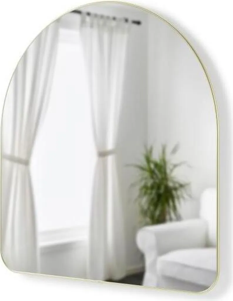 Miroir mural Hubba Umbra en laiton doré 86x91 cm - Modèle 1017061-104 - 2