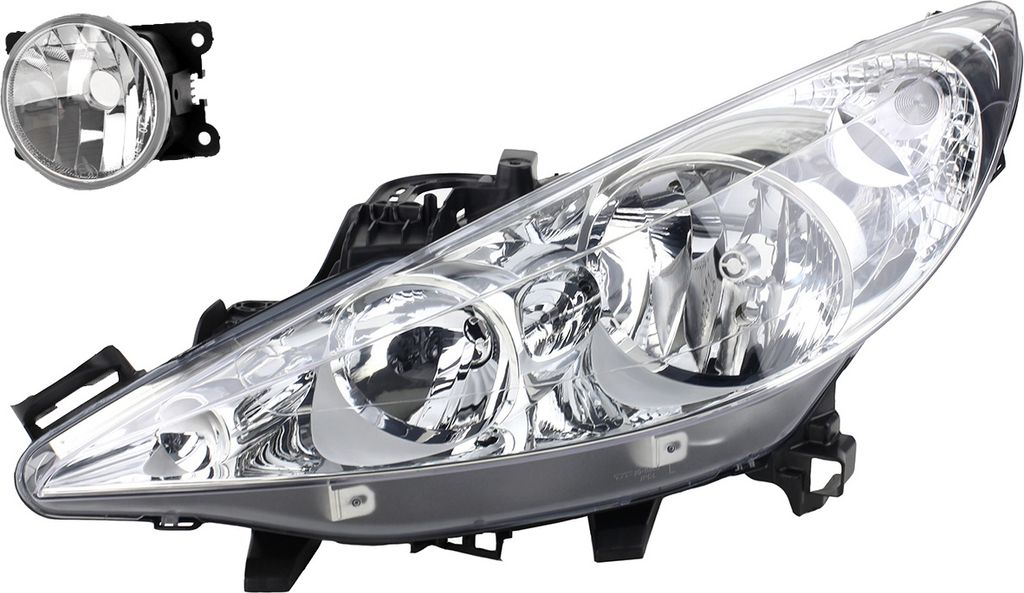 Johns, Scheinwerfer Halogen passend für Peugeot 207 02/ 2006 - H1 H7 Li. Fahrer + Nebel 620895 6206N0 9685425280