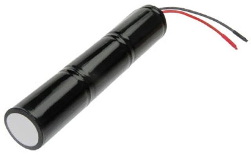 Notbeleuchtungs-Akku L1x3 Saft VNT D mit Kabel 10cm mit offener Litze 3,6V, 4500mAh
