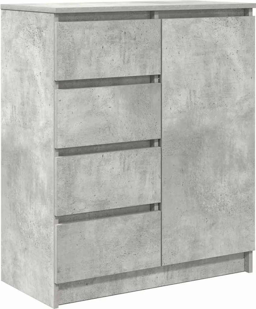 Mobile Credenza SYFAX Grigio Cemento 71x35x84 cm | Design Moderno