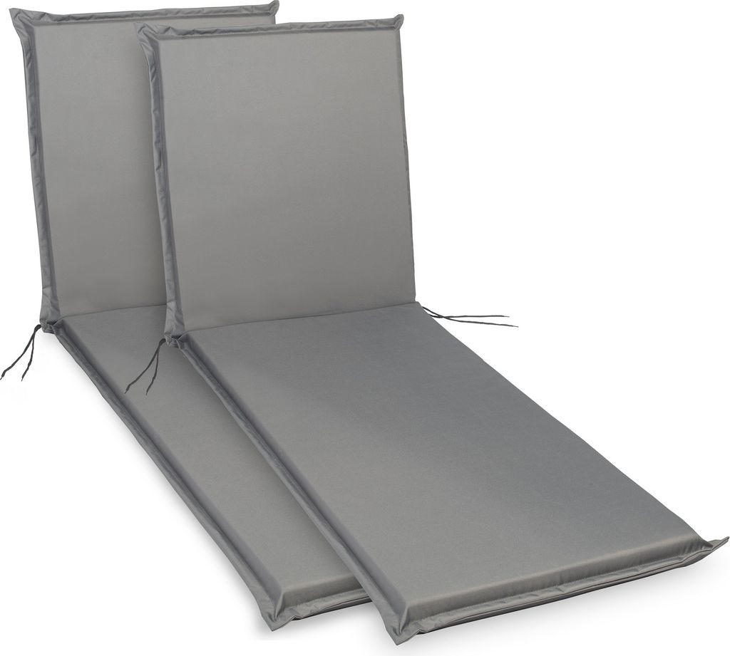 sunnypillow 2 Stück Liegenauflagen 190 x 60 Auflage Polster für Gartenmöbel extra dick 9cm waschbar wasserdicht Polsterauflagen für Gartenliege...