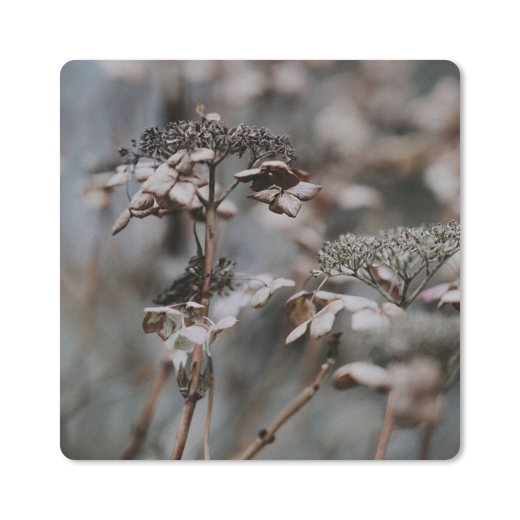 MuchoWow Mauspad Mousepad Blumen - Eiscreme - Winter 30x30 cm - Mousepads - Maus Mat - Pad - Mausunterlage - Gaming