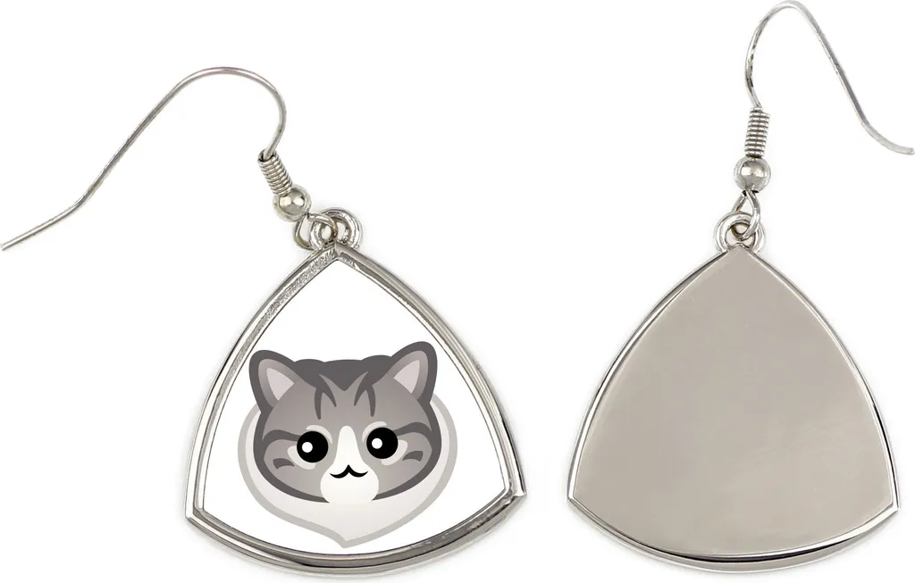 Orecchini Foresta Norvegese Art-Dog | Gioielli Gatto Metallo Regalo