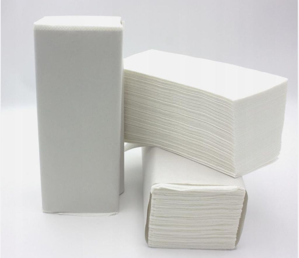 Papierhandtücher ZZ Falz, V Falz Papierhandtücher, Papierhandtücher 2-lagig, Handtuchpapier weiß, Falthandtücher 3000 Stück, Einmalhandtüche...