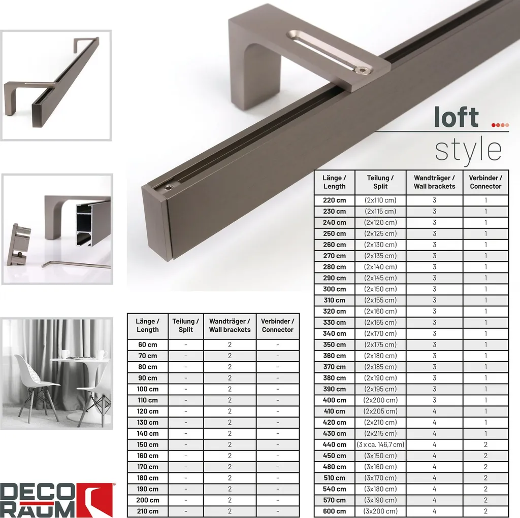 Binario per tende per installazioni a soffitto - ESSE - MOTTURA SpA - con fissaggio murale / con azionamento con