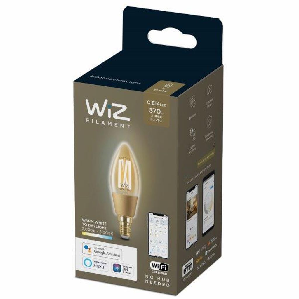 Philips WiZ laditelná bílá 8718699787257 LED žárovka svíčka Obrázek produktu 
