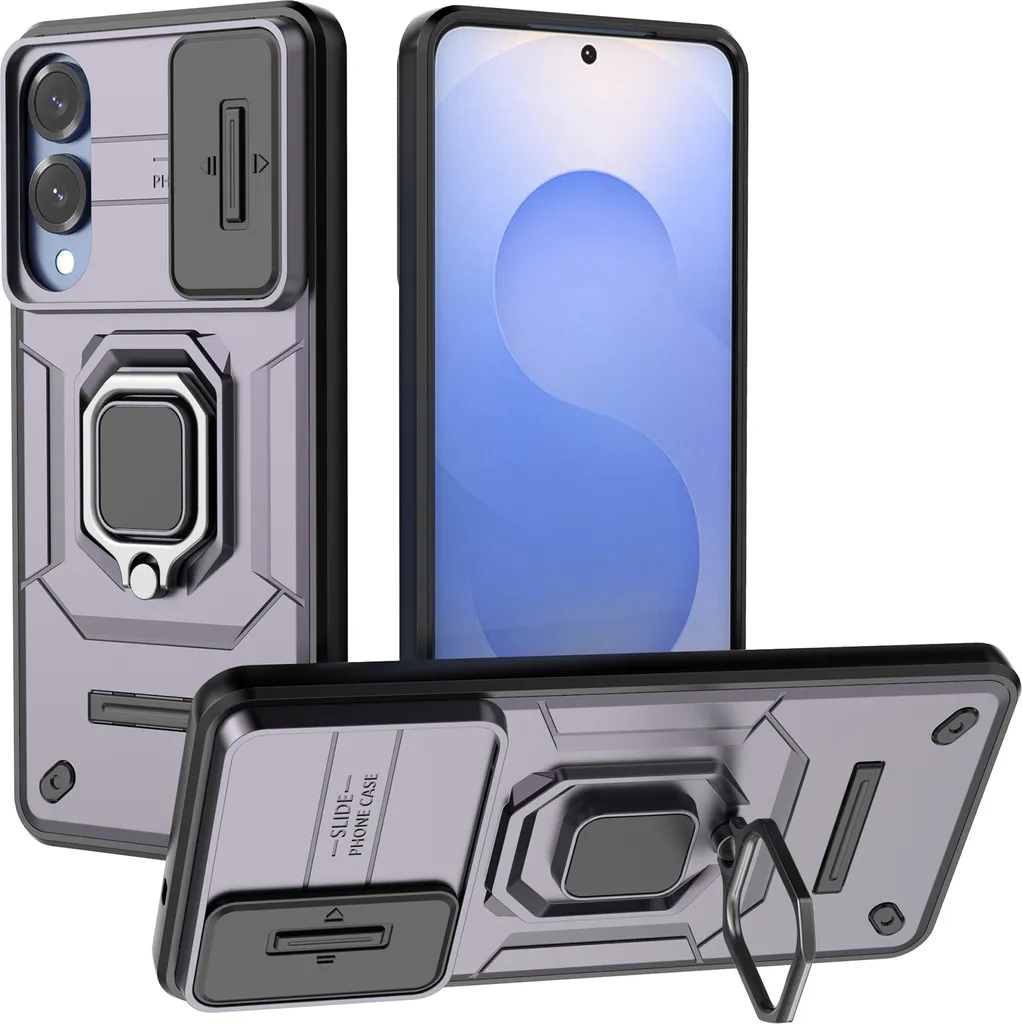 Cover Militare Samsung S25 Edge Viola - Protezione Totale Antiurto