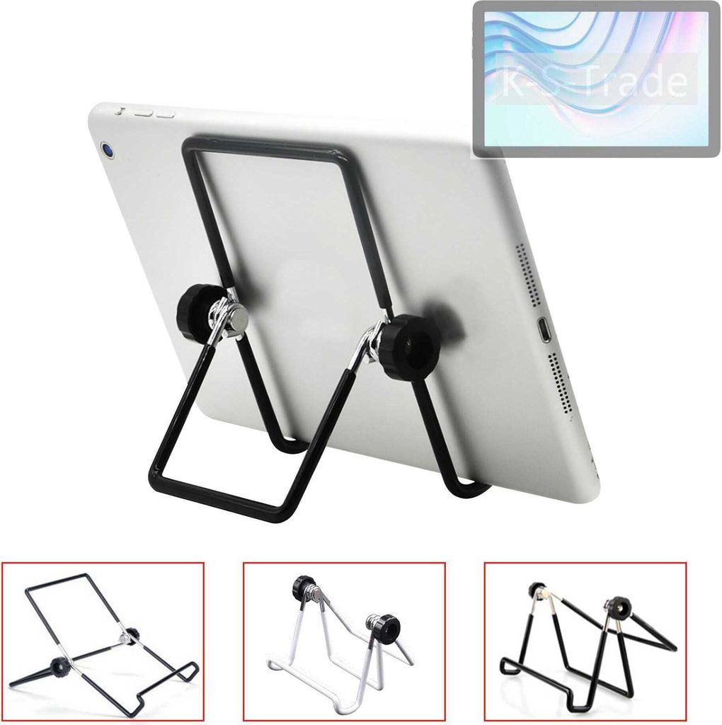 K-S-Trade Tablet-Ständer Tablet-Halterung Tablet-Aufsteller kompatibel mit Cubot TAB 60 faltbarer Tischständer Tablet Halterung