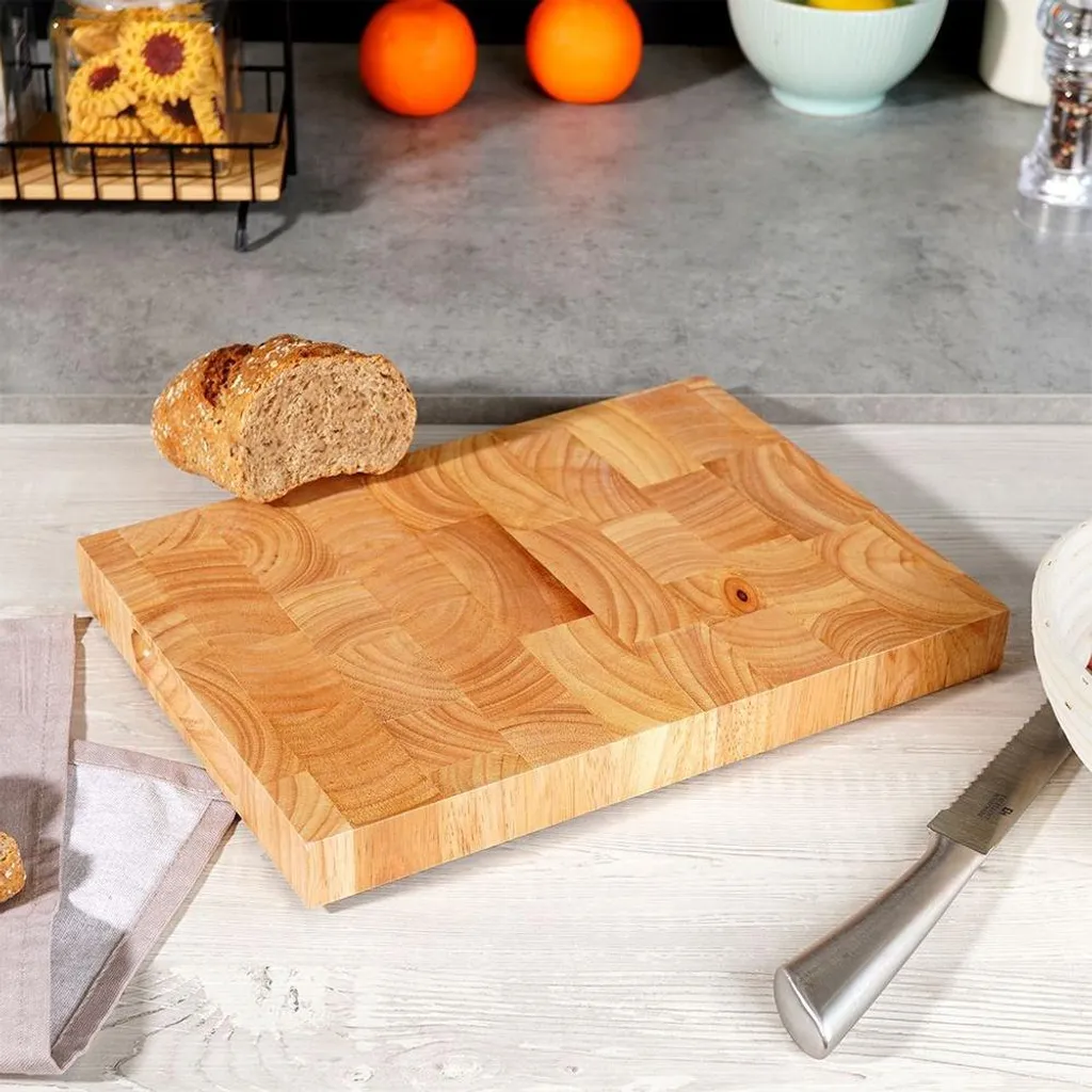 Tagliere Professionale Legno Massiccio con Maniglie - Alta Cucina - 4