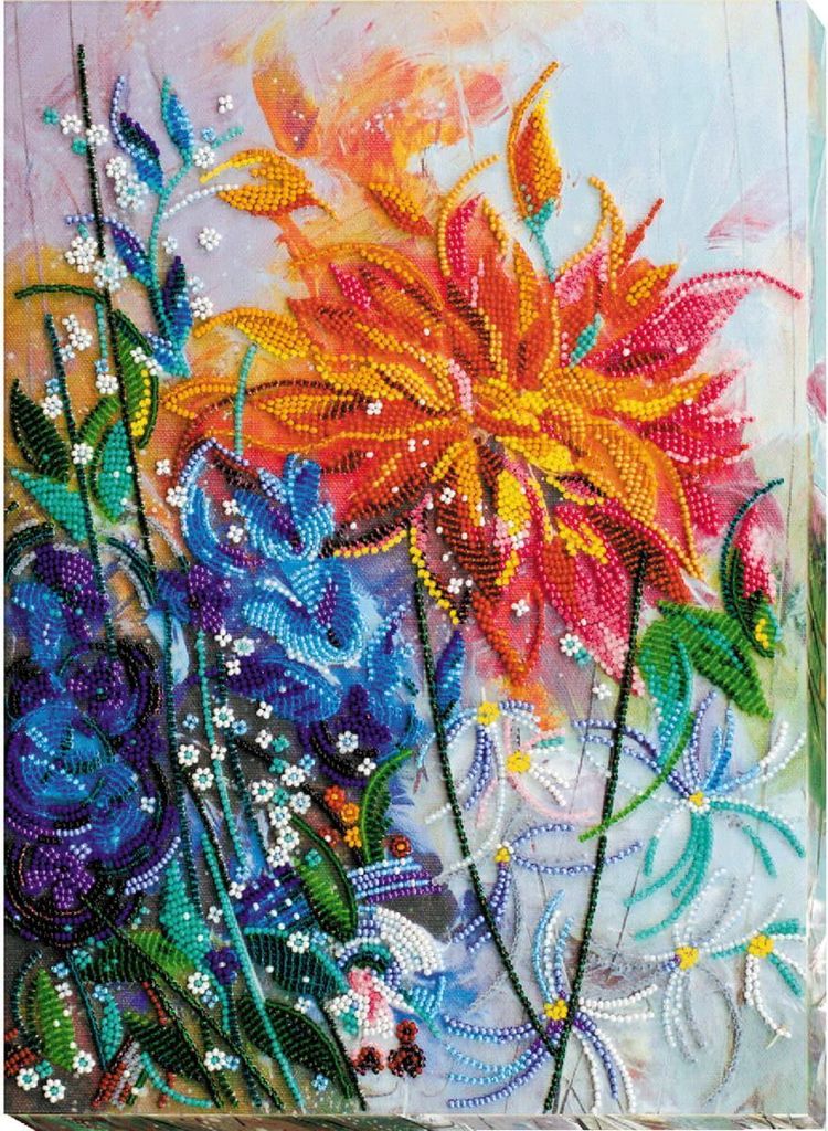 Abris Art Perlenstich Set "Lebendig", bedruckt, 34x25cm