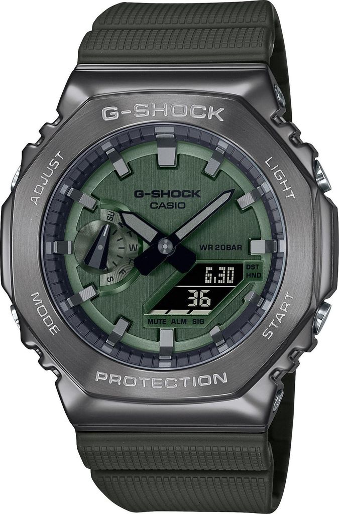 Zegarek Casio model Oak - metalowa koperta - zielony Zdjęcie produktu 
