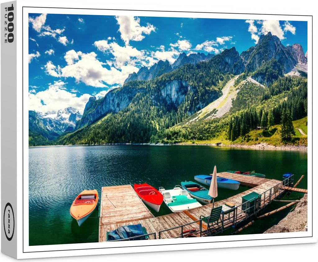 raxxa Premium-Puzzle "Boot an der Anlegestelle", 1000 Teile