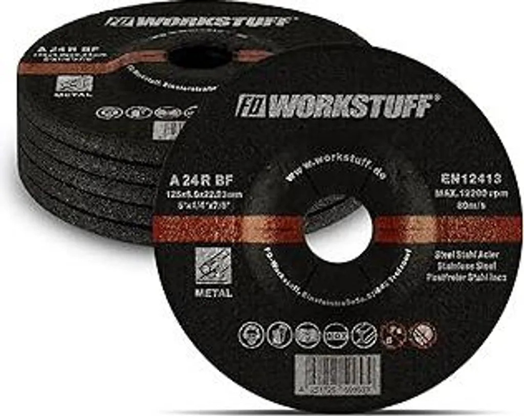 Mola Abrasiva 125x6mm per Acciaio e Metalli Non Ferrosi | Set 5 Pezzi