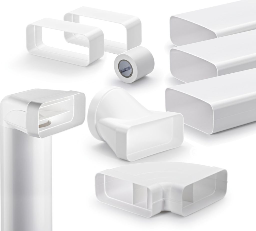 Naber flow 150 Flachkanal Set- 2, weiß  - Lüftungstechnik Produktbild 