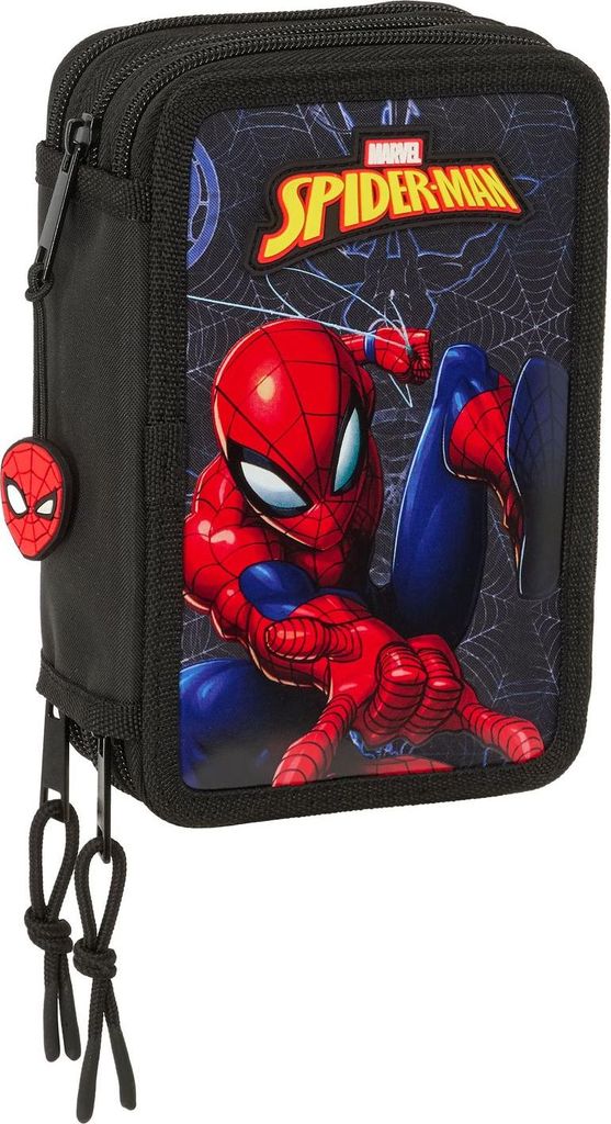 Trousse à crayons noire Spiderman 37 pièces avec Image du produit 