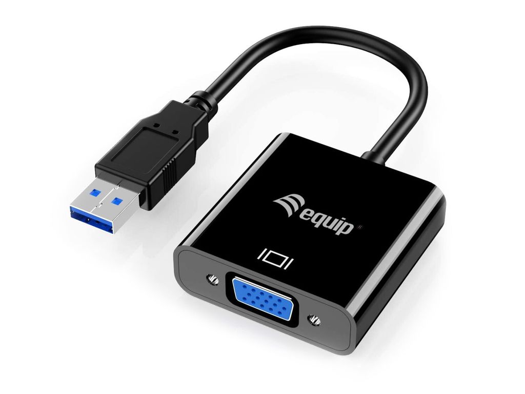 Equip Adapter USB3.0-> VGA HD15, 1920x1080/60Hz 0.15m sw