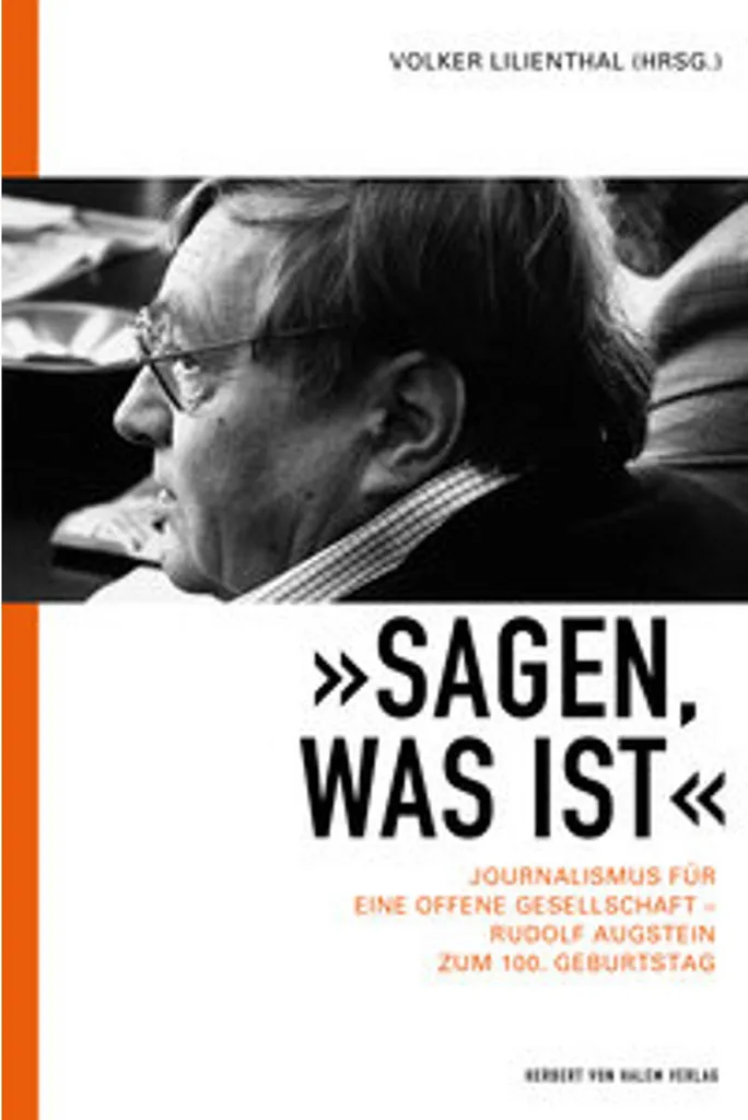 Sagen was ist Livre de Rudolf Augstein - Édition reliée collection 2024