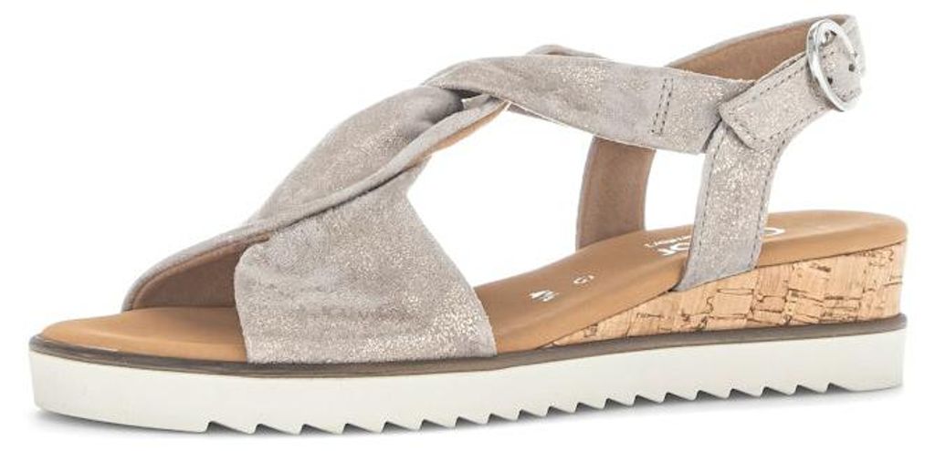 Gabor Metallic muschel Keilsandalette Metallic in Gr. 41