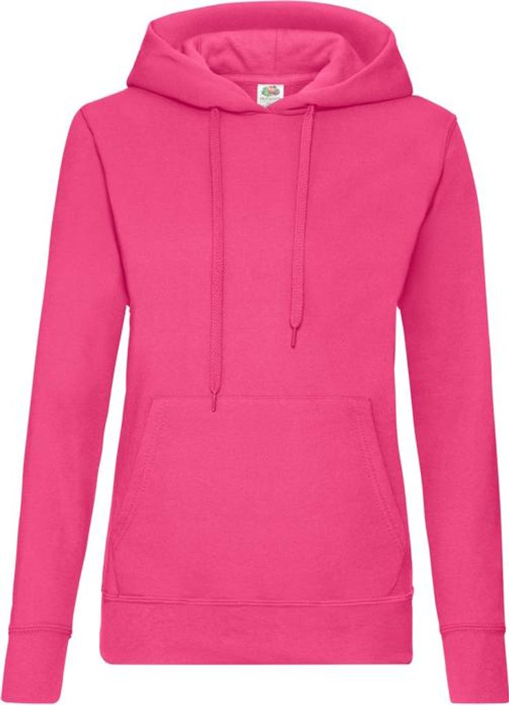 Damen Sweat-Kapuze - FOL HOODED SWEAT/W - fuchsia - Größe M