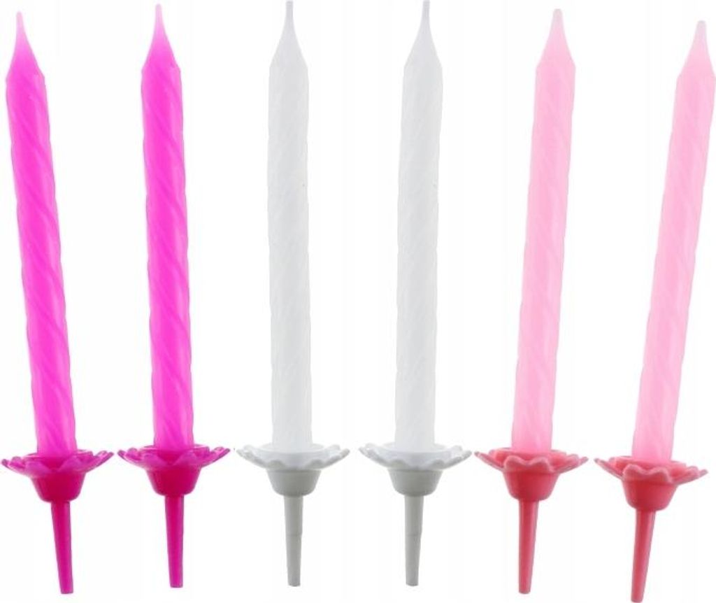 Geburtstagskerzen 24/12, Pink Collection
