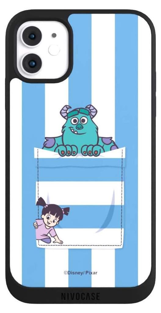 NIVOCASE Handyhülle für Apple iPhone 11 Hülle NIVOpure Case Schwarz Disney Pixar Fanartikel Die Monster AG