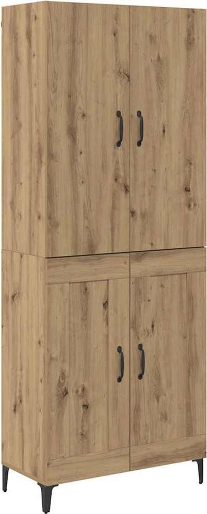 Highboard Artisan-Eiche 69,5 x 34 x 180 cm Holzwerkstoff