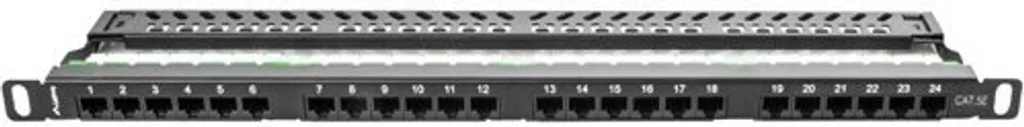 Panneau de brassage Lanberg 0,5U 24 ports RJ45 haute densité noir