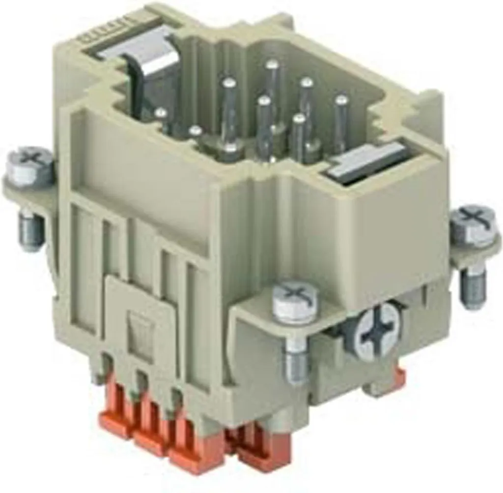 Insert mâle 9 pôles ILME CDSH 09 pour connecteur industriel rectangulaire