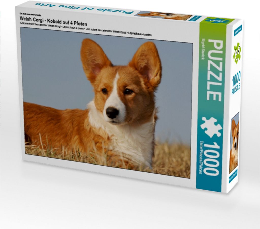 Calvendo Ein Motiv aus dem Kalender Welsh Corgi - Kobold auf 4 Pfoten 1000 Teile Puzzle quer 640x480mm, Starick Sigrid; 7355496