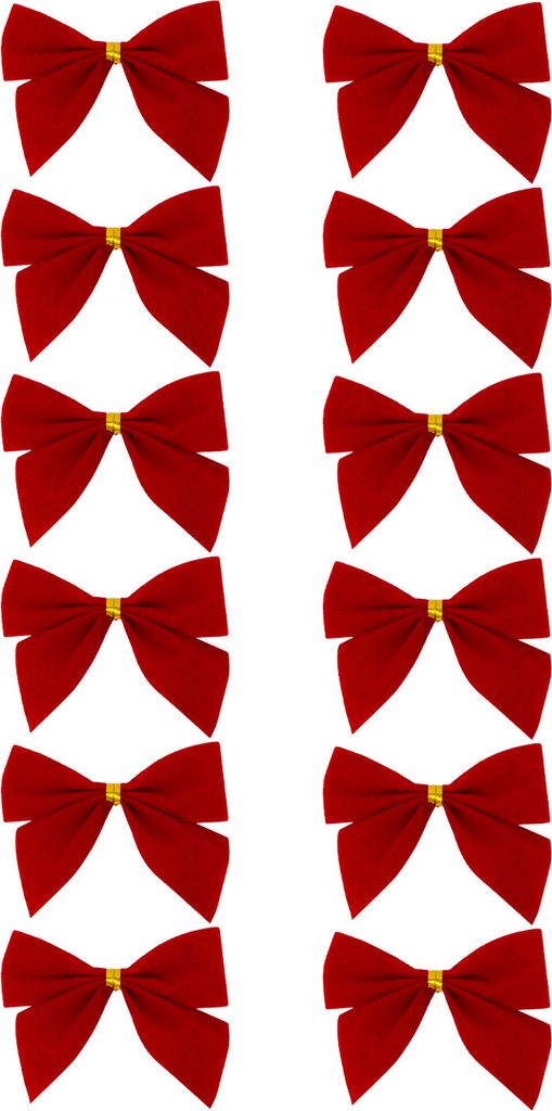 Oblique Unique Geschenkschleifen Deko Schleifen für Geschenke Tüten Zuckertüte Weihnachten Geschenkdeko - rot