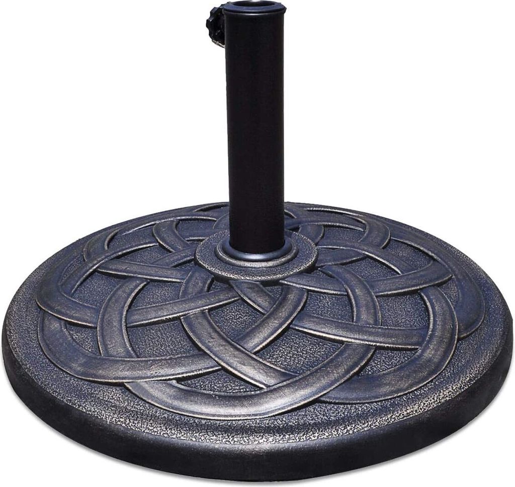 Sonnenschirmstaender aus Harz, Schirmstaender für Schirme mit Durchmesser 38mm/48mm, Balkonschirmstaender mit Einfacher Befestigung, für Sonnensc...