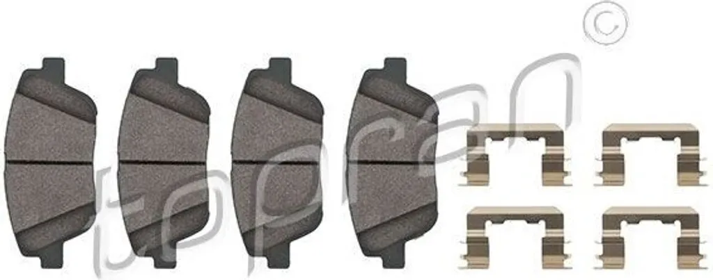 Plaquettes de frein avant TOPRAN 821 265 pour Kia Optima OE 581013QA50