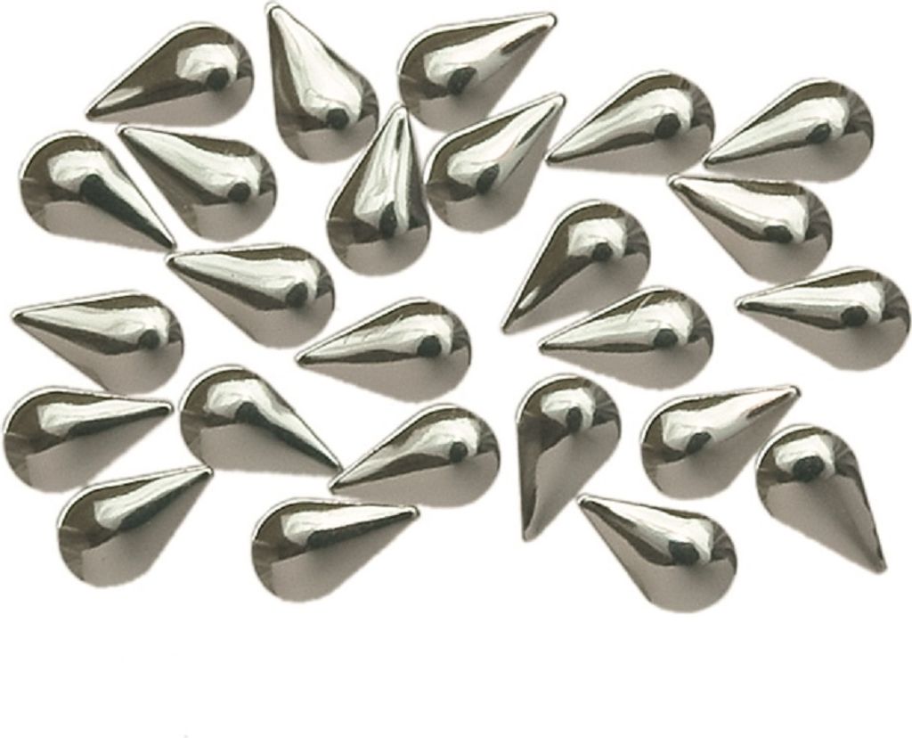 Mono Quick 0208x Bügelnieten Rund, Quadrat, Tropfen, Stern, Herz, Inh. 24 Stück : 02083 - Tropfen 10mm 24 Stück Auswahl: 02083 - Tropfen 10mm 24...