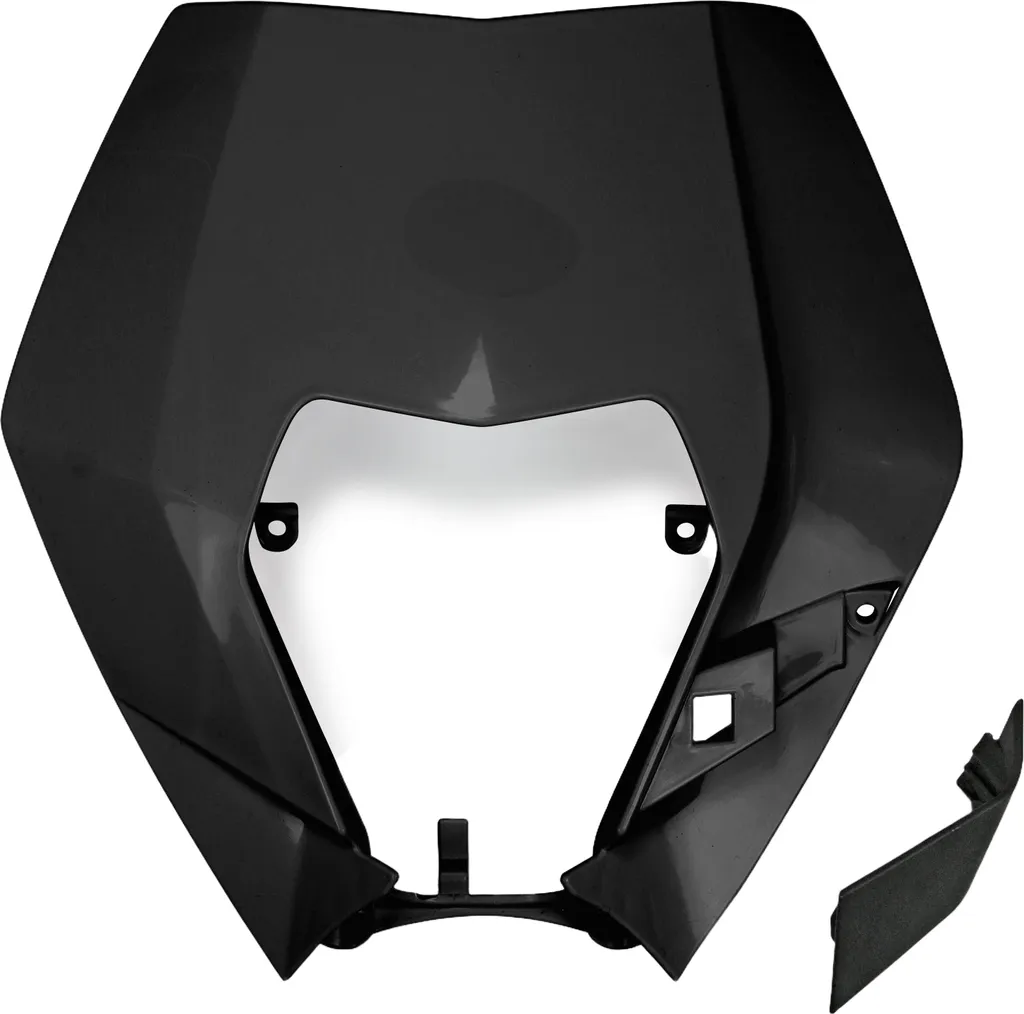 Face Avant Ufo Noir Anti-Casse pour Remplacer Plaque Moto Enduro Usée