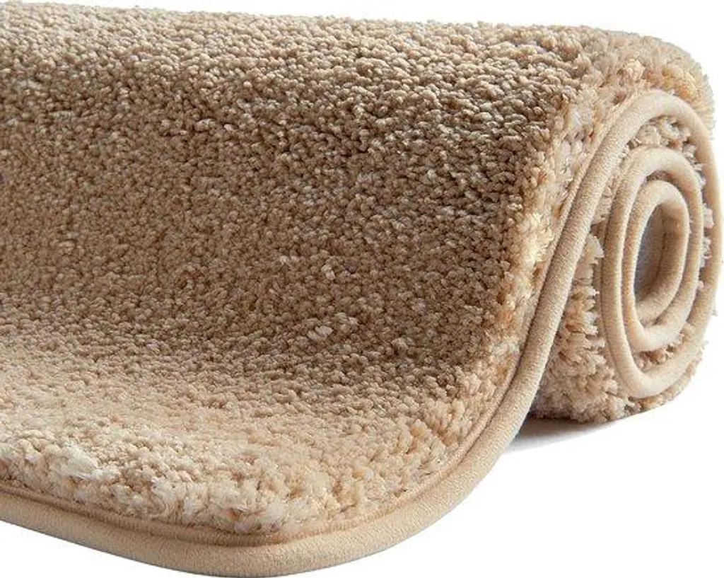 Tapis de sol antidérapant crème 80x50 cm lavable : fini les glissades