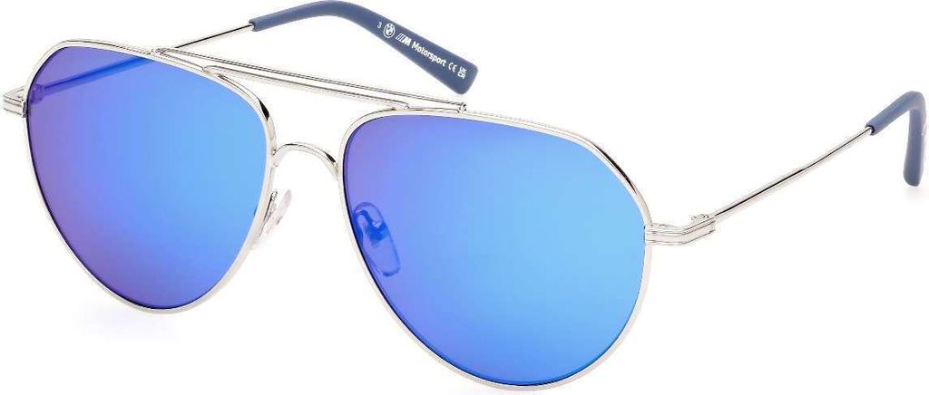 BMW M Motorsport Sonnenbrille sportlicher Look Silber Pilotenform