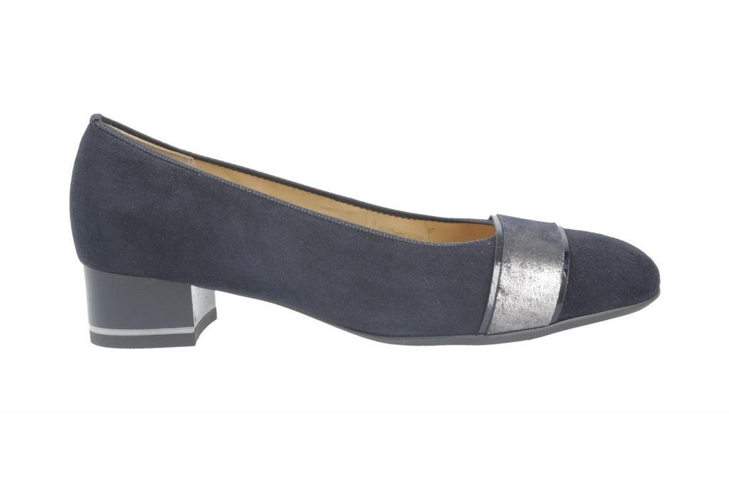 ARA Damen Pumps, Trotteur bequem blau Gr. 41/2