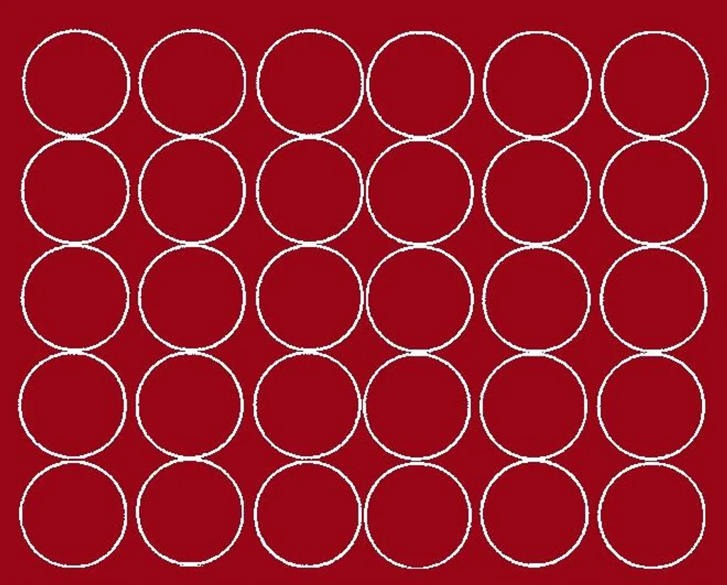 Adesivi rotondi, 8 cm, adesivi a punti, 30 pezzi, rosso scuro, opaco